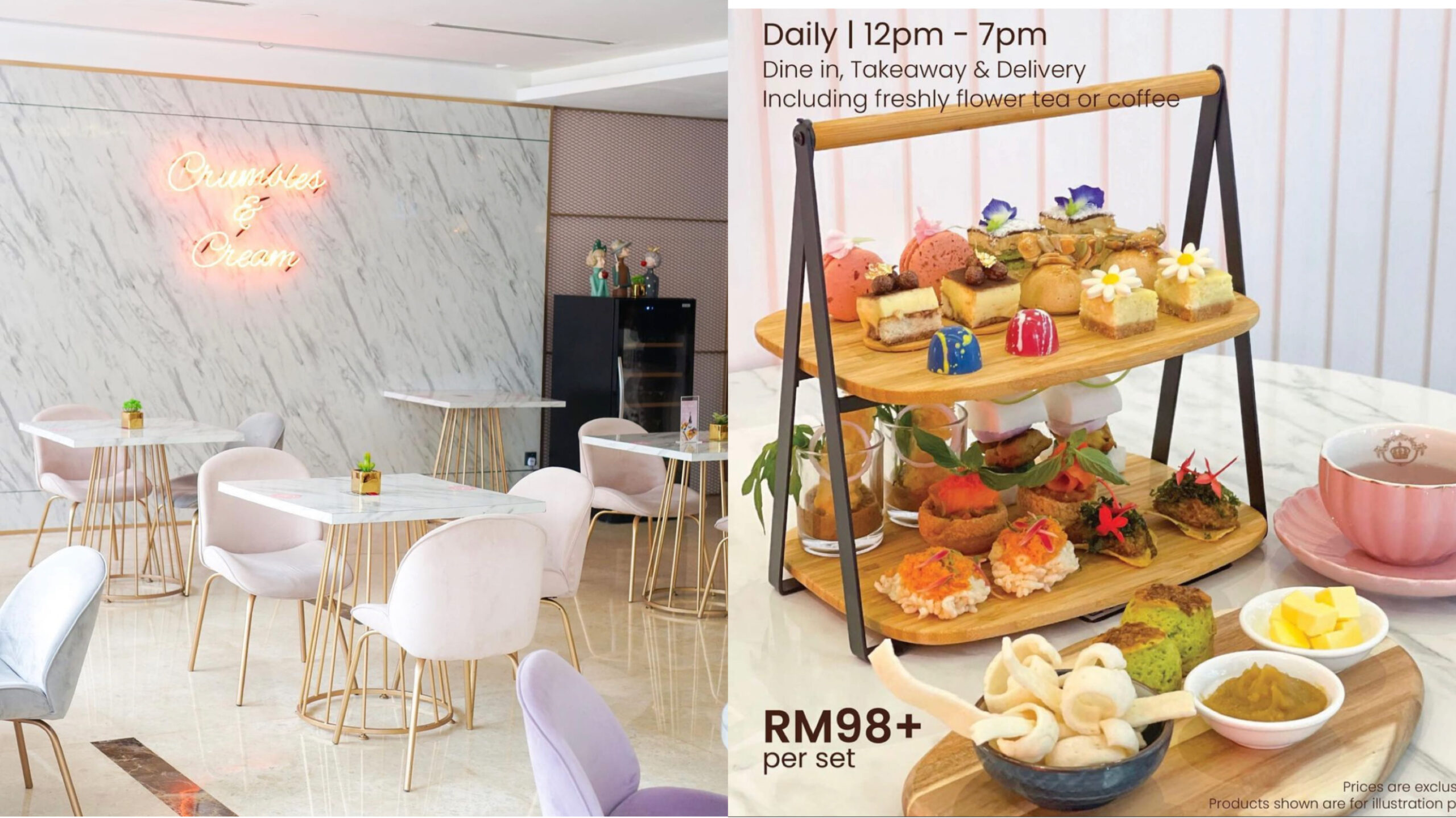 Best high tea in penang Crumbles & Cream at Iconic Hotel Penang